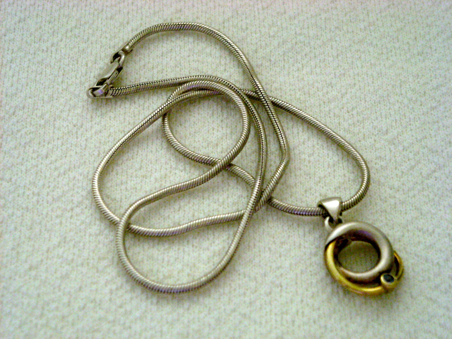 sterling silver necklace (H80)