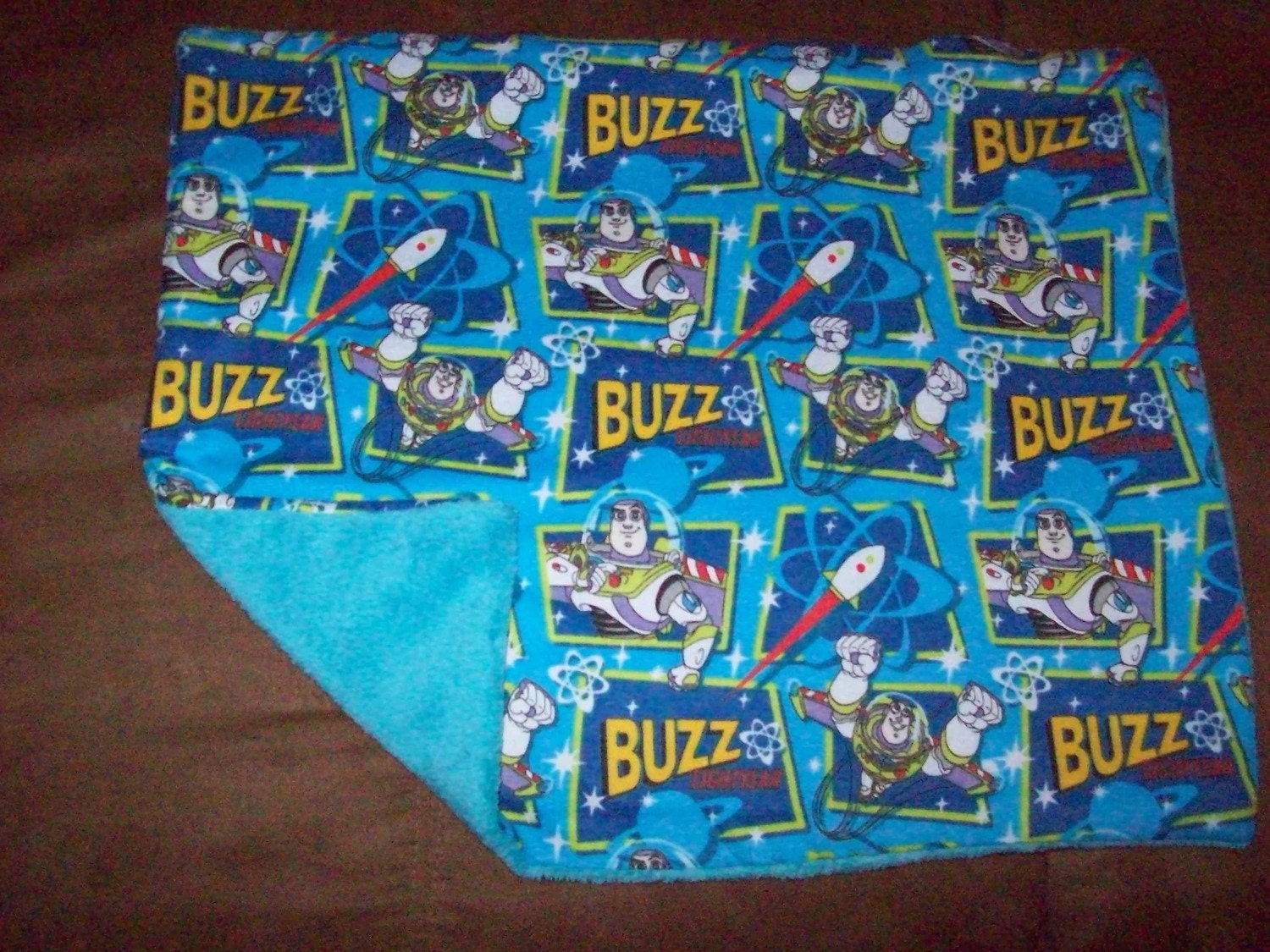 Toy Story Buzz Lightyear Toddler Clutch Security Blanket - oh so soft flannel fleece