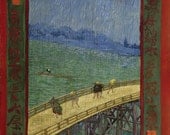 Van Gogh's Bridge in the Rain Laser Cut Wood Jigsaw Puzzle