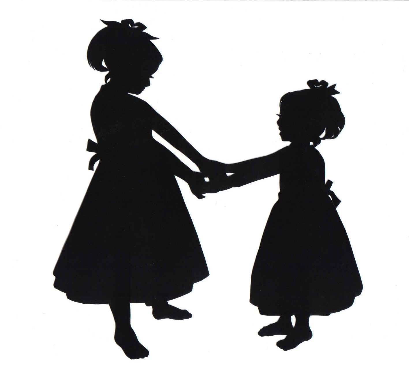 Custom Silhouette Group Scene (2 People)