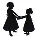 Custom Silhouette Group Scene (2 People)