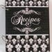 French Fleur de Lis and Damask Custom Wood Blank Recipe Book