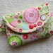 Small Snap Pouch w/ Key Clasp ...Quite Contrary in Lime