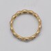 Blue sapphire endless bezel ring - 18k gold