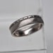 7 diamond & classic band set. - 18k palladium white gold
