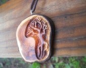 Dancing Free- Handcarved Tree Pendant