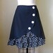 Seeing Spots ruffle front skirt Sz 16