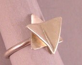 Butterfly Star of David Ring in Sterling