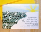 SAMPLE Ocean Sunset Wedding Invitation