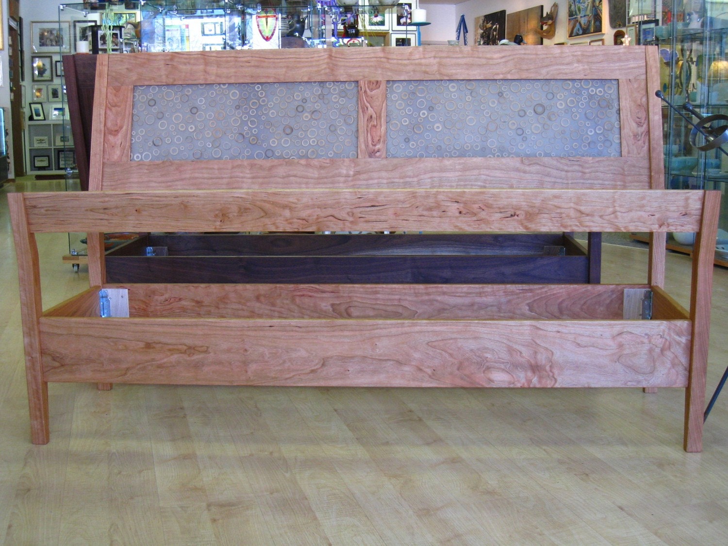 MADE TO ORDER cherry queen size bed
