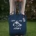 Greyhound adoption tote bag