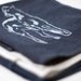 Lurcher dog tea towel