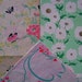 Vintage Gift Wrap 1940s Floral Print Wrapping Paper--3 Prints All Occasion-- Butterflys and Seafoam Green