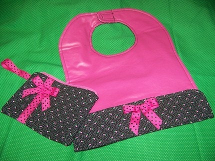 pdf Pattern Sale Toddler Bib and Wristlet with Immediate Download e-file
