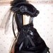 Ladies Civil War Hat Black Velvet Victorian teardrop and Reticule to match Special Price