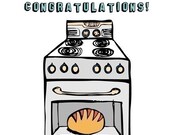 Pregnancy Card - Bun In The Oven