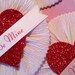 Valentine Paper Pieces or Embellishments - Set of 5