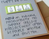 Chemistry Birthday Card