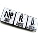 Chemistry Lab Coat Brooch Periodic Table Jewelry Personalized Handmade Men or Women -Nerd