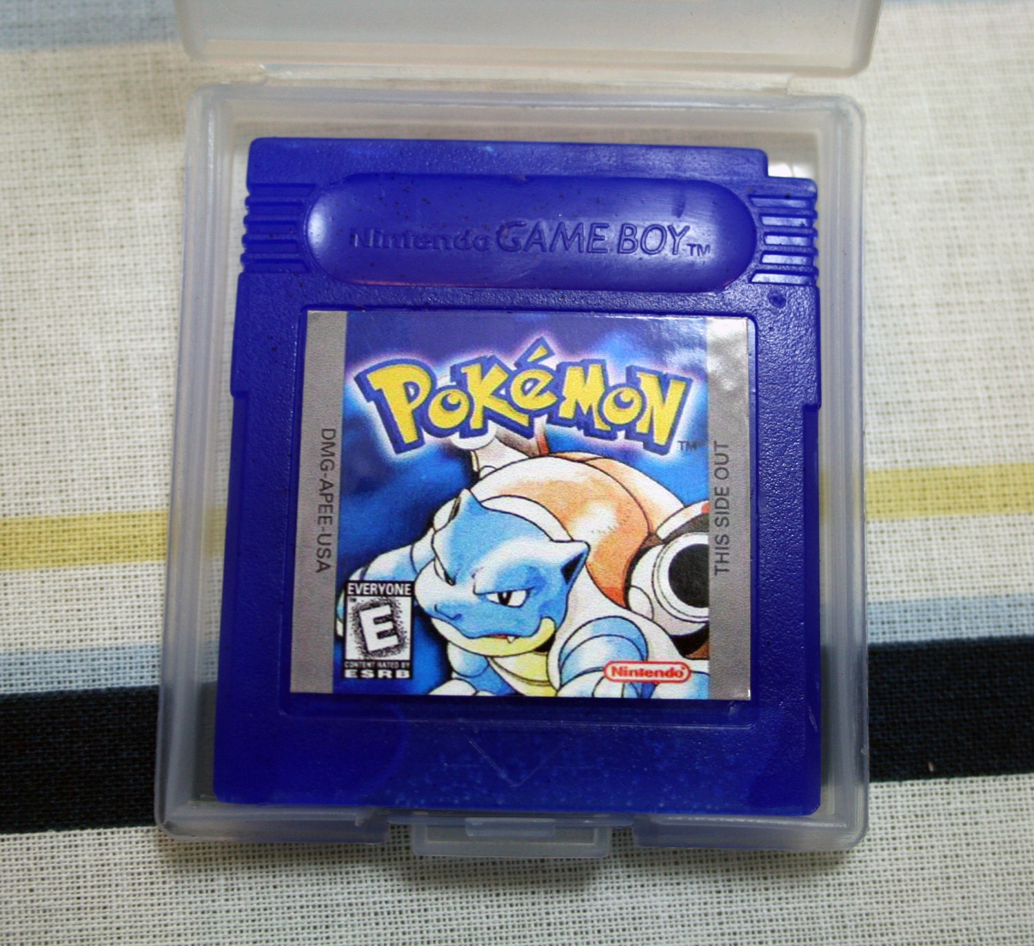 Pokemon Soap Blue Nintendo Cartridge Parody By DigitalSoaps, Black Tea Scent