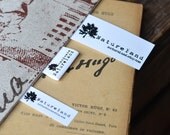 100 Custom Care Label Black Printed on white Polyamid Clothing Labels