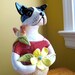 Bird Dog Sculpture Stoneware Clay