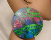 Abstract in Purple and Green