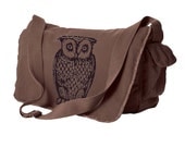 Owl Messenger Bag - Shoulder Strap Laptop Book Bag