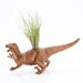 Dinosaur Planter with Air Plant Room Decor, College Dorm Ornament, Plants and Edibles, Metallic Copper Plant Pot