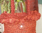 Warm & Spicy Cinnamon Straw Braided Purse