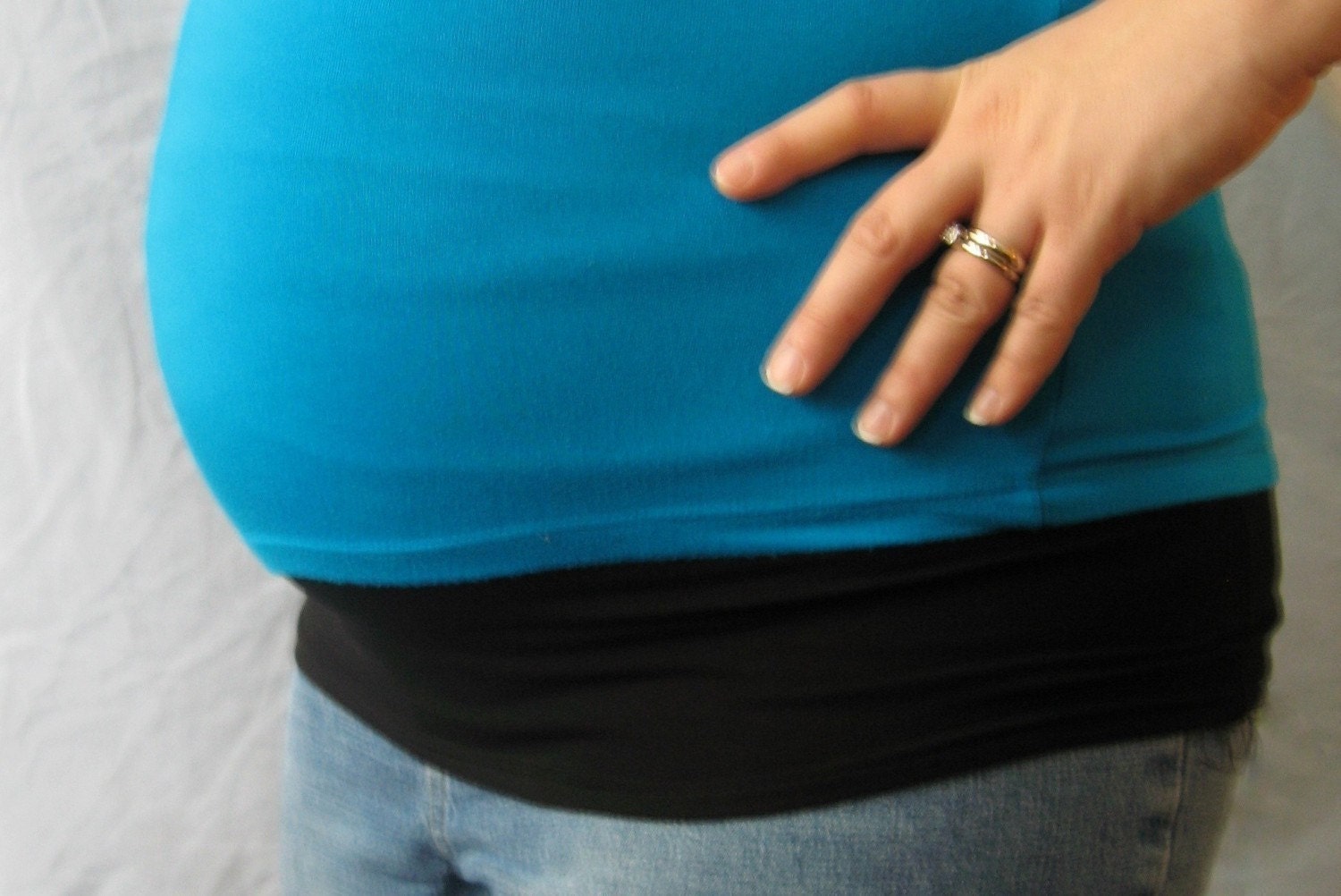 One Black Maternity Belly Band Size PLUS SIZE by mymommyboutique