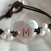 Leather and Pearls Bracelet Hearts Delight ID