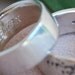 Tree of Life Ring Set 8mm wide Sterling silver Bands