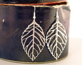 All Natural Filigree earrings in silver