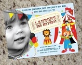 Circus/Carnival/Big Top Photo Party Invitations - Printable Design Il_170x135