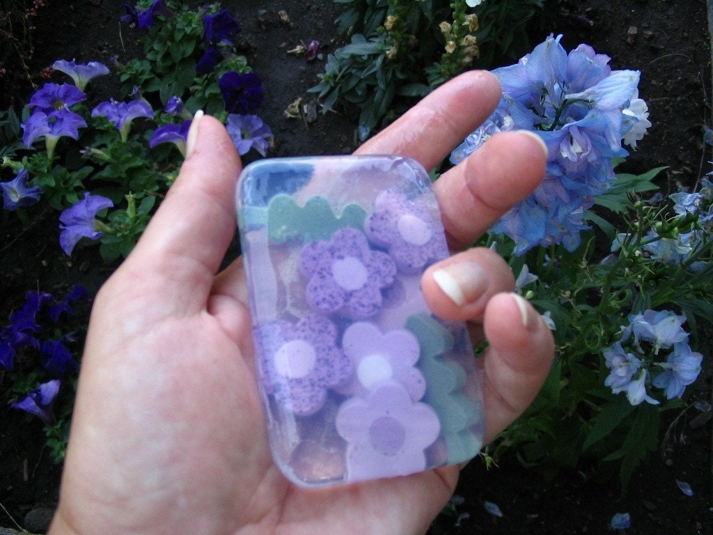 Flower Art Soap in your choice scent/color