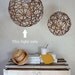 Bamboo orb pendant light - large
