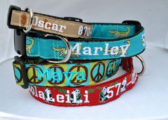 Add Name and Phone Number Monogramming to Dog Collar Add Name and Phone Number Monogramming to Dog Collar