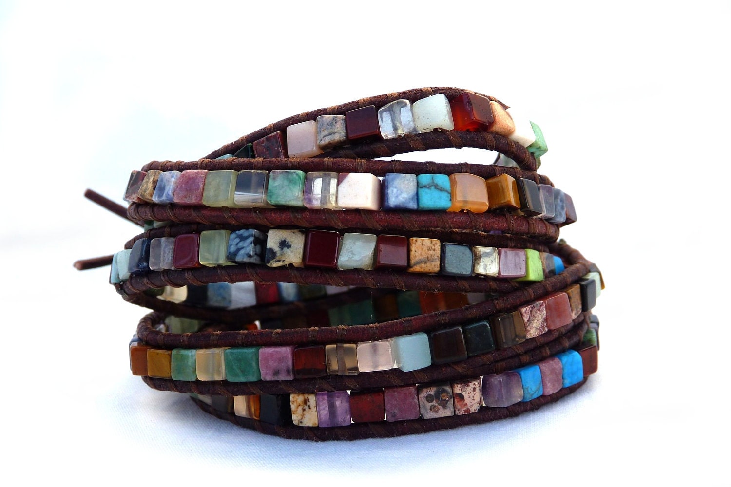 The Isis Leather wrap bracelet