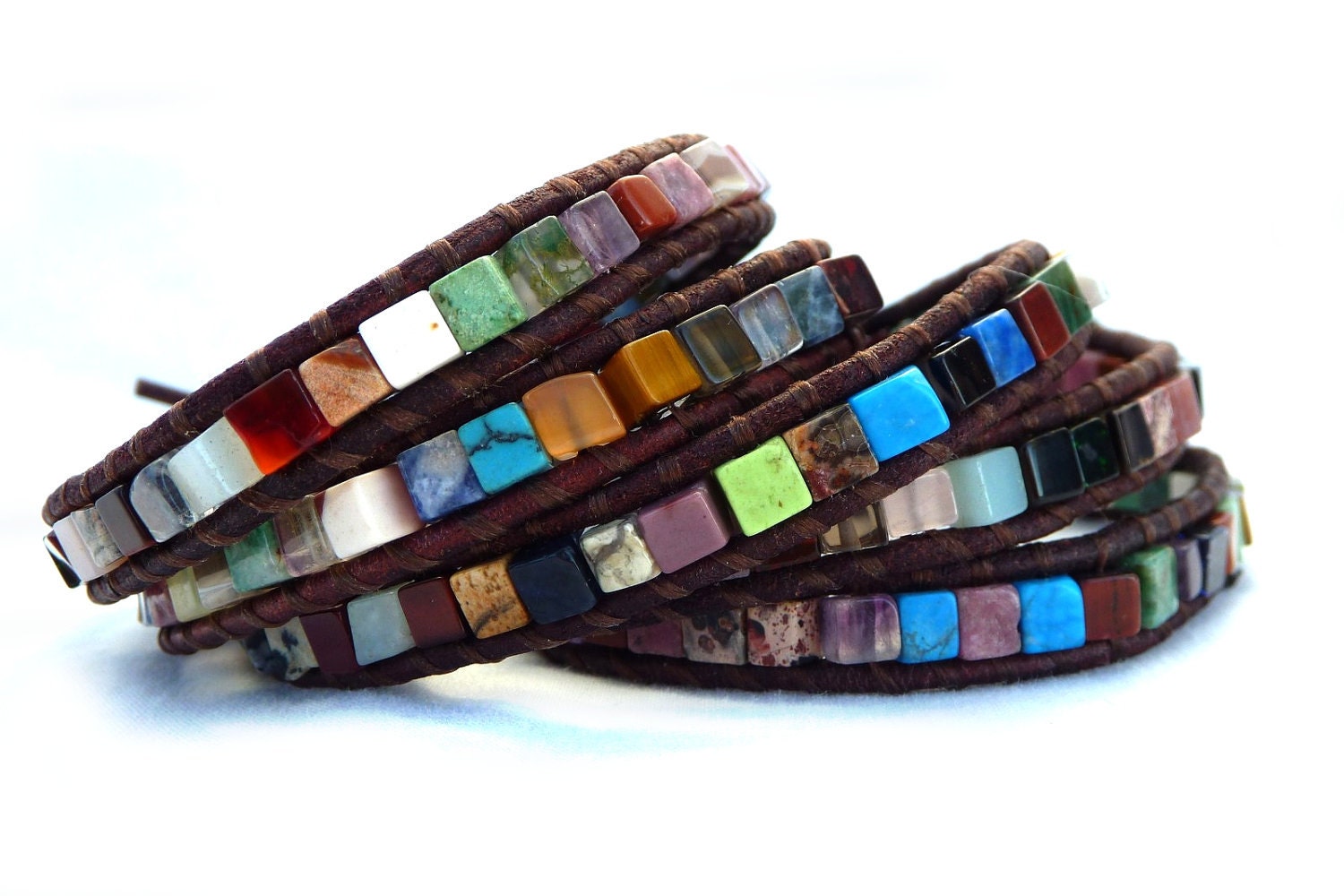 The Isis Leather wrap bracelet