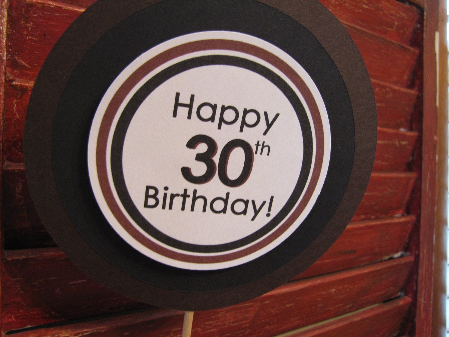 Adult Milestone Birthday Table Top Sign/Centerpiece Personalized - You Choose the colors