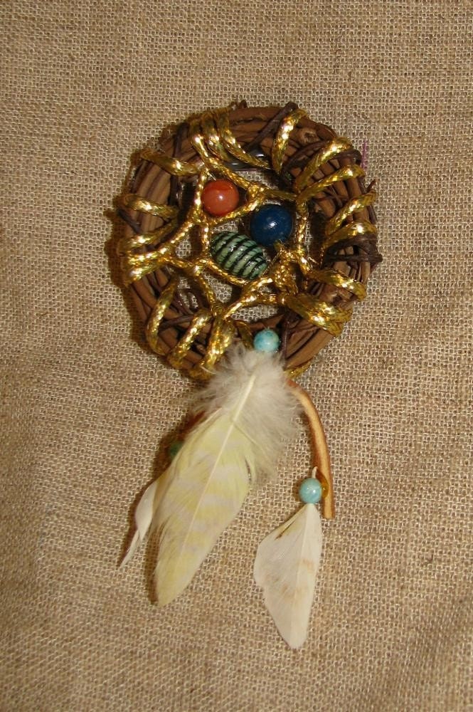 Sale - Dream Catcher Pin - One of a Kind - Dollar Shipping