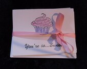 You're so.....Sweet set of 6 note cards with matching envelopes