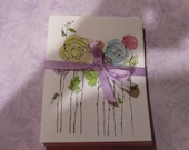 Friendship Flowers set of six note cards