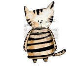 Striped Cat - open edition print