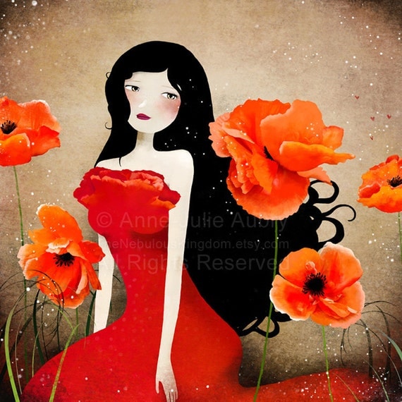 Orange Poppies - Deluxe Edition Print