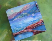 Boat on Lake artwork