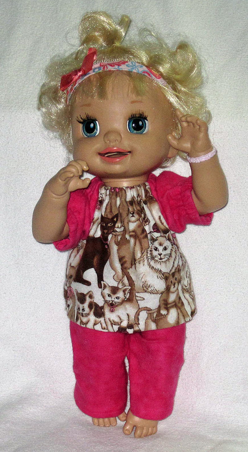 My Baby Alive Doll Clothes Chocolate Cats and by Dakocreations