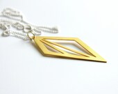 24K Gold Plated Geometric CutOuts Necklace