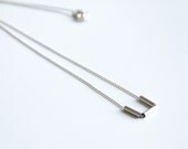 Tiny Triple Round Tube Necklace